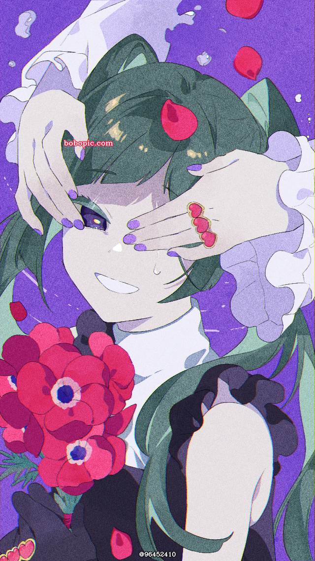 VOCALOID,初音未来,没有爱是画不出来的,蒙眼图片