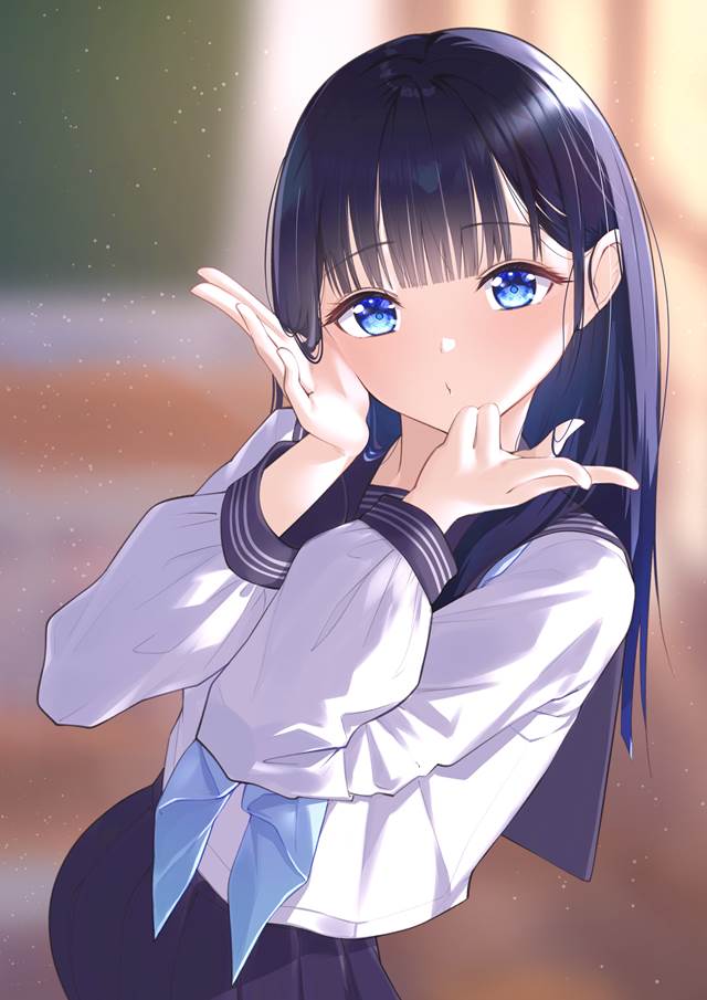 动画片《明日同学的水手服》pixiv同人插画图片