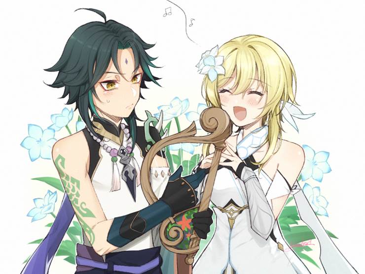 原神绘2|插画师雏鸟的荧插画图片