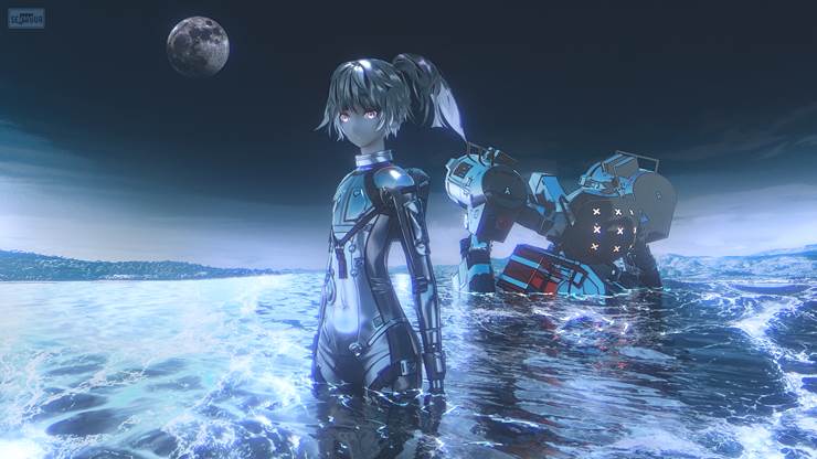 Punishing: Gray Raven, Nanami, space, scenery, 风景, 女孩子, 涂鸦, 机娘, mysterious, 连身紧身衣