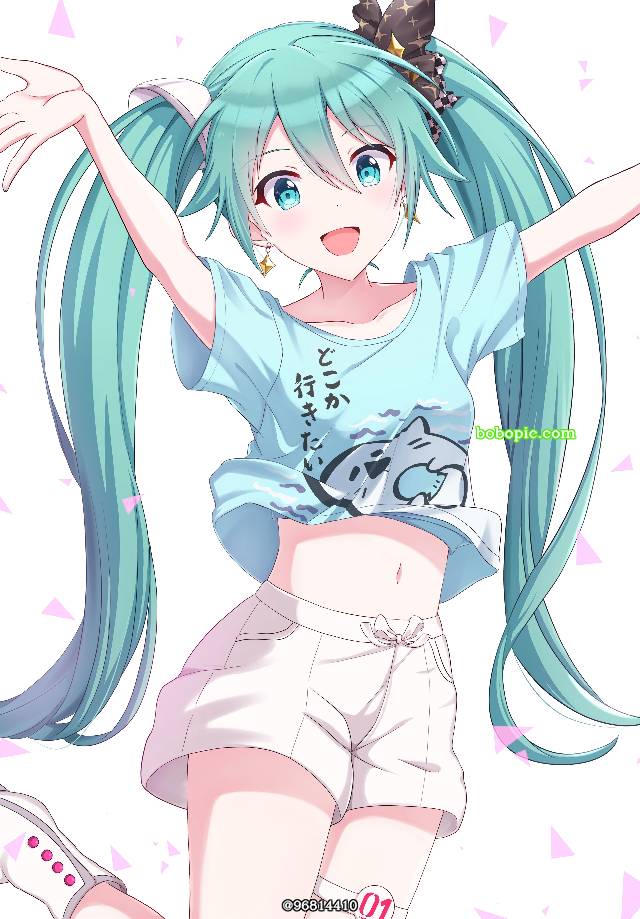 VOCALOID,世界计划,交换服装,初音未来,肚脐图片