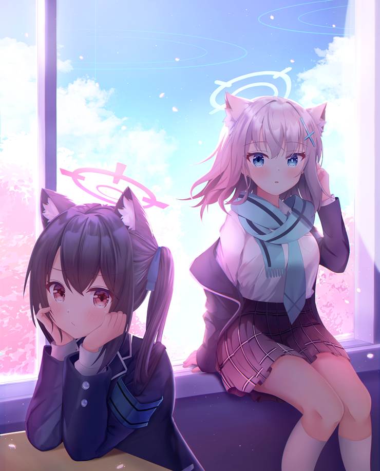 碧蓝档案, Kuromi Serika, Sunaookami Shiroko, 阿拜多斯废校对策委员会, Blue Archive 1000+ users