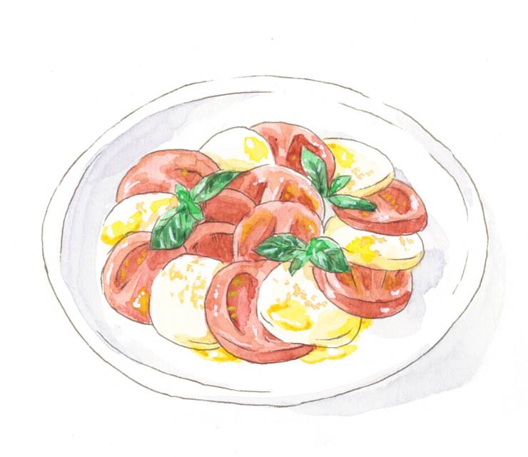 卡普雷塞|插画师三浦あおや的食物挑逗照插画图片