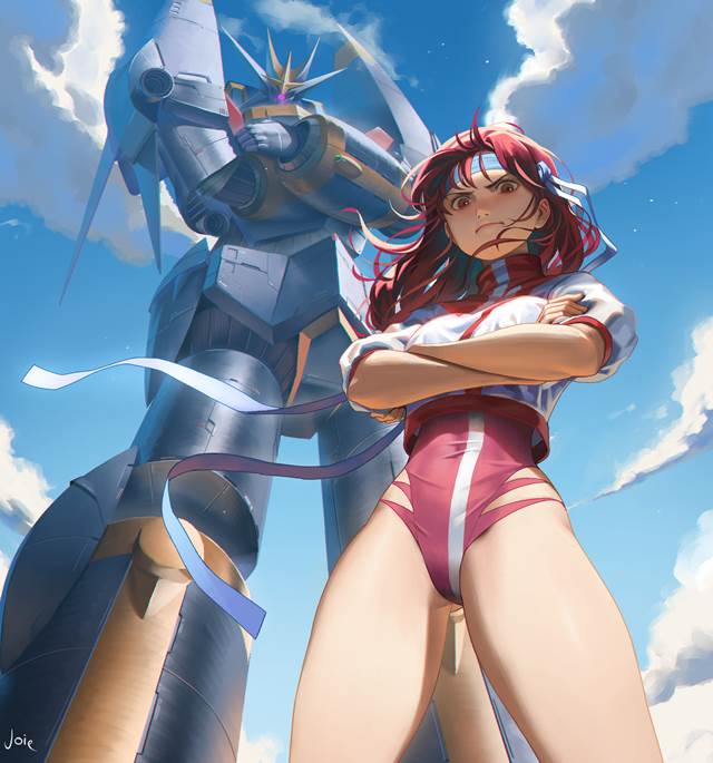 Takaya Noriko, Gunbuster, Gainax pose