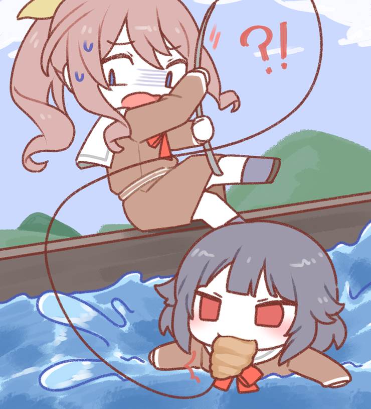 BanG Dream!, BanG Dream! Girls Band Party!, Rimi Ushigome, 山吹沙绫, fishing, BanG Dream! 500+ bookmarks, BanG dream