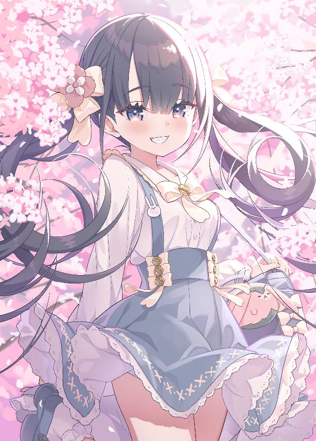 一张小女孩,吊带裙绘画图片