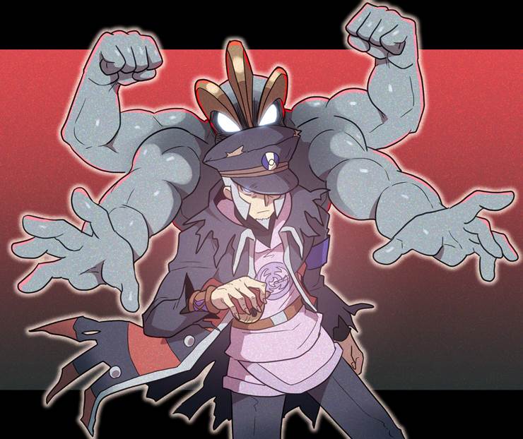 Pokemon BL fanwork, Melli (Pokémon), Ingo, Tsubanobo, Machamp, Emmet, 大狃拉, 宝可梦传说：阿尔宙斯