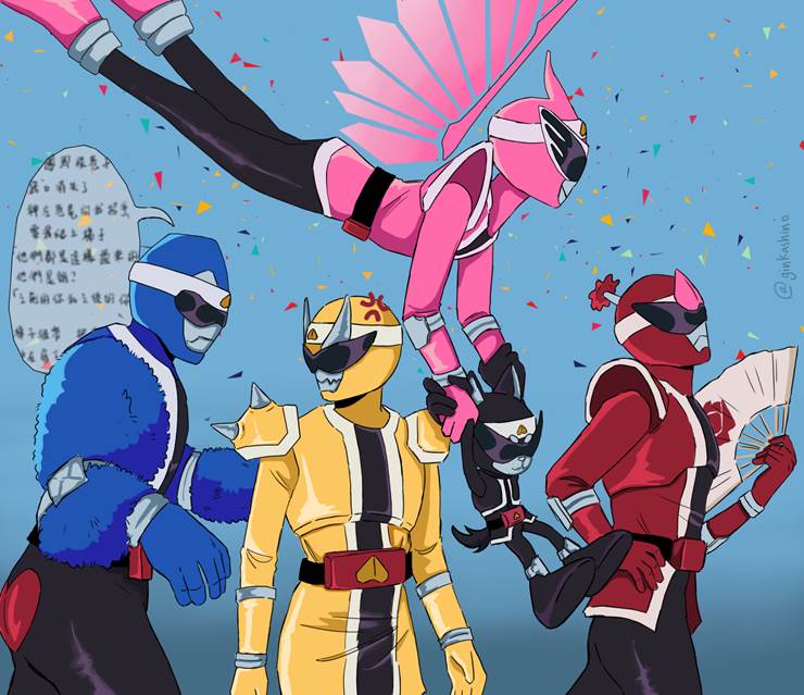 童年经典《超级战队》pixiv插画图片