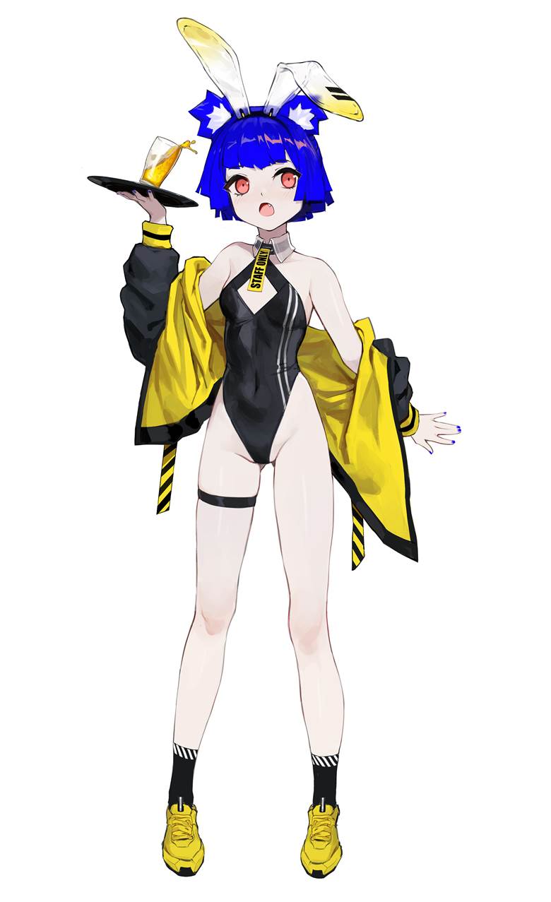 兽耳, 平胸, 兽耳, 兔女郎, 兔女郎服饰, bunny ears