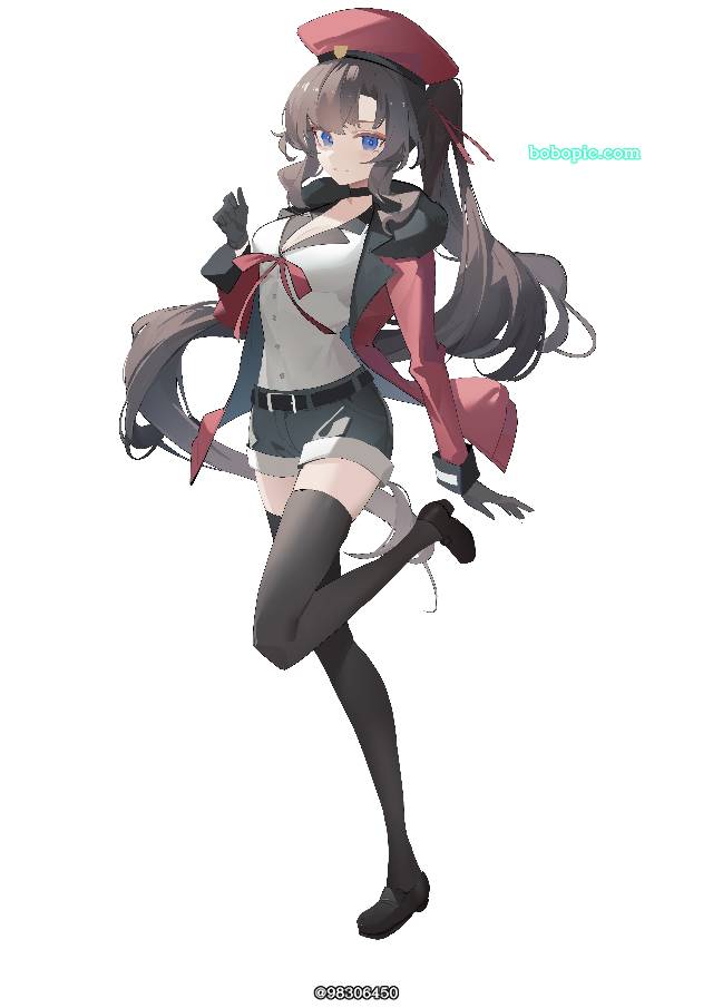 一张热裤,小女孩绘画图片