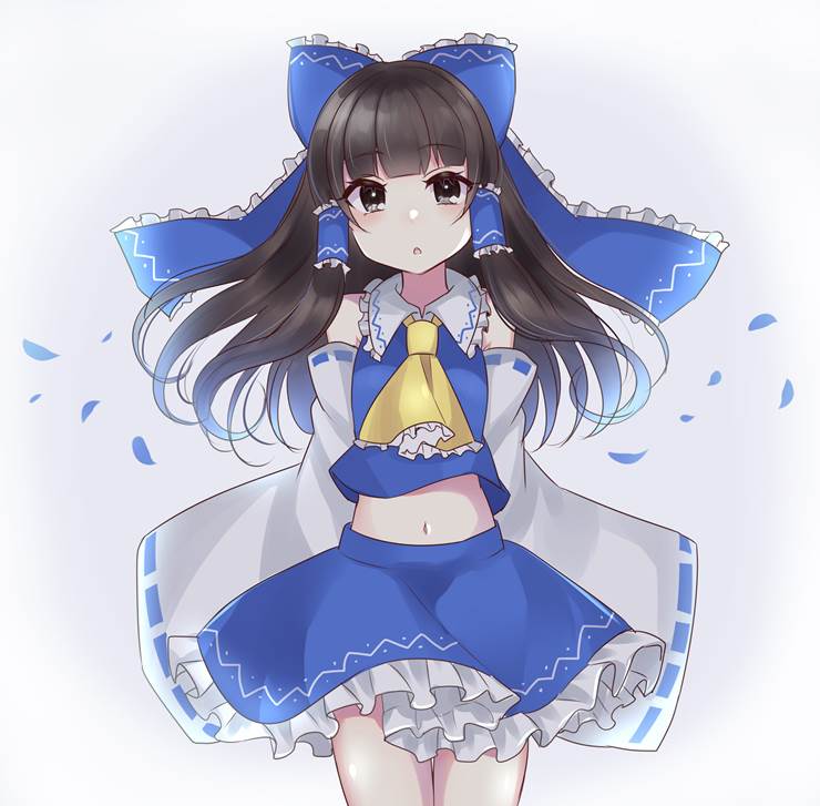 东方Project, 博丽灵梦, Blue Reimu, Reimu Hakurei's belly, 肚脐, 乐园的可爱巫女, Beautiful Reimu, Touhou Project 100+ bookmarks