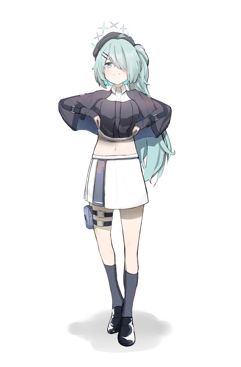 碧蓝档案, hiyori, 槌永日和, midriff, 肚脐