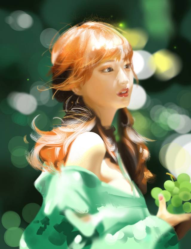葡萄,少女,清纯,阳光,小情调,速涂,夏日,光,学生妹,韩系少女图片