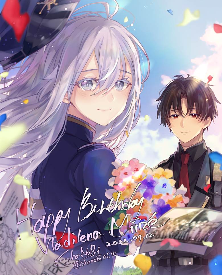 小蕾娜的生日|插画师しゃなびshanabi的芙拉蒂蕾娜·米利杰插画图片