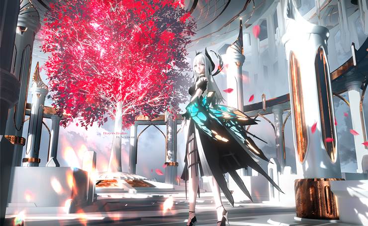 Punishing: Gray Raven, Liv, 女孩子, fantasy, original works, 涂鸦, space, 风景