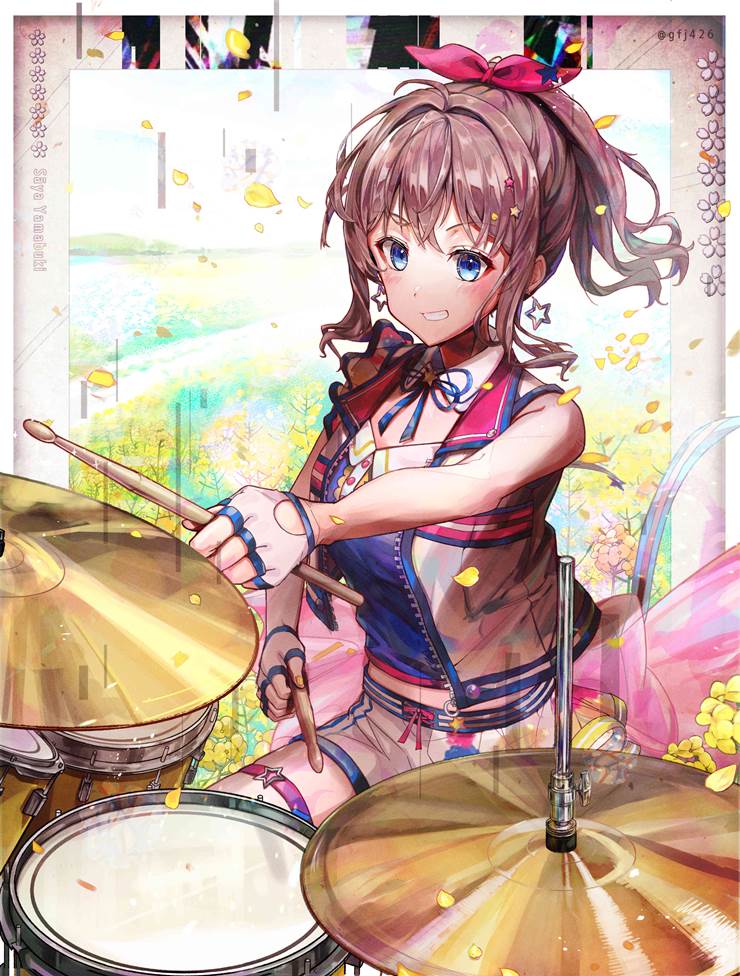 Saaya Yamabuki, BanG Dream! Girls Band Party!, BanG Dream! Girls Band Party!, Bushiroad, nail polish, BanG Dream! 500+ bookmarks