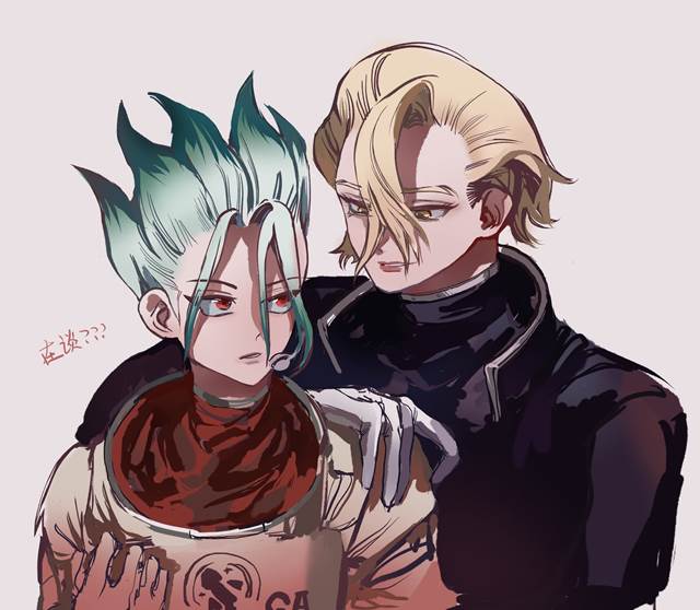 Dr. Stone yaoi, Senku Ishigami, Stanley Snyder, Stanley/Senkuu, transforming into female