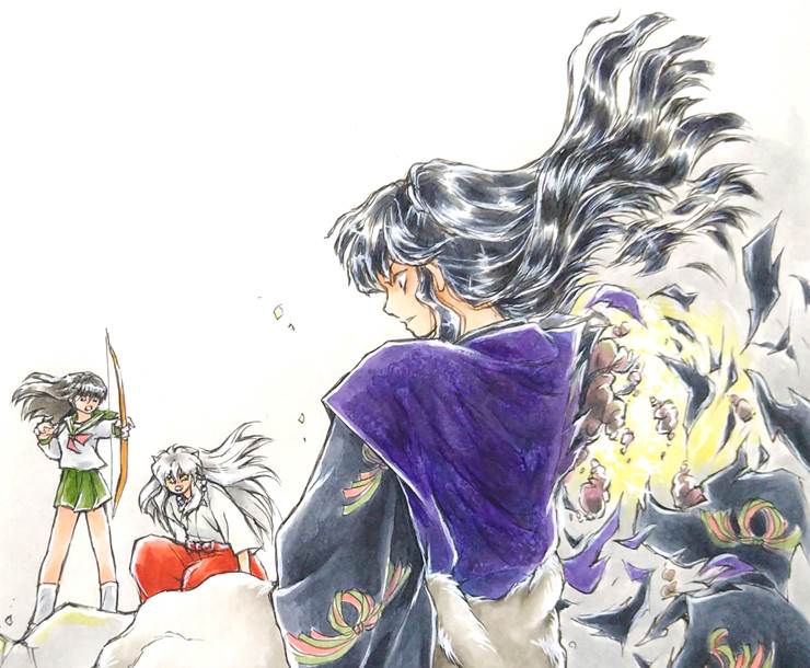 爱慕着桔梗的《犬夜叉》奈落pixiv壁纸美图，深情大反派