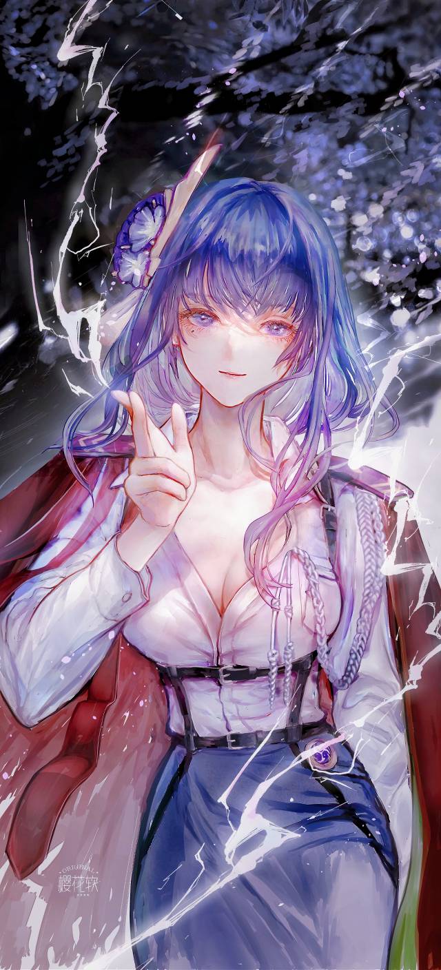 Genshin Impact, Genshin Impact doujin, Raijin, Raiden Shogun