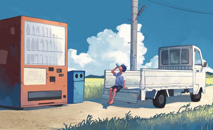 Soda|插画师Taizo的天空插画图片