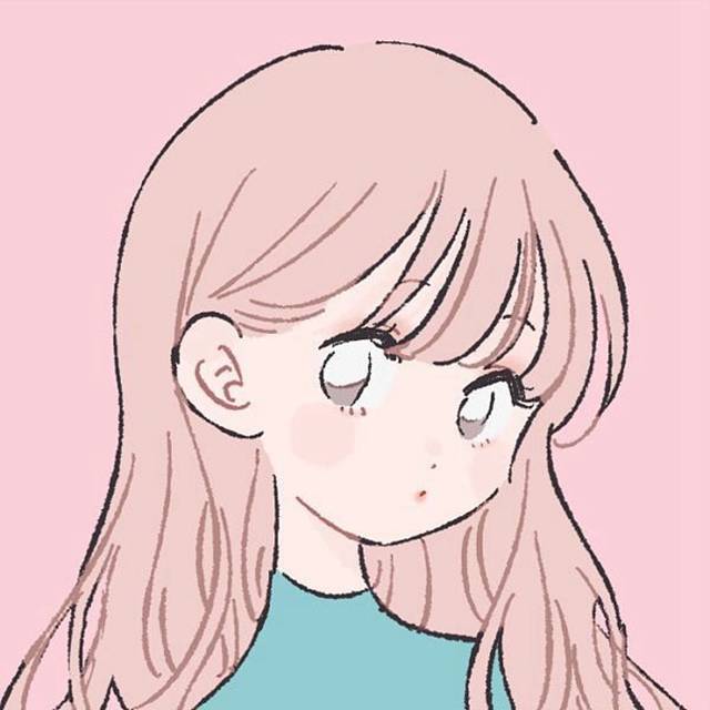 粉色系少女漫画头像
