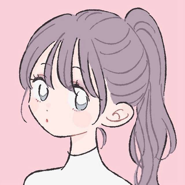 粉色系少女漫画头像