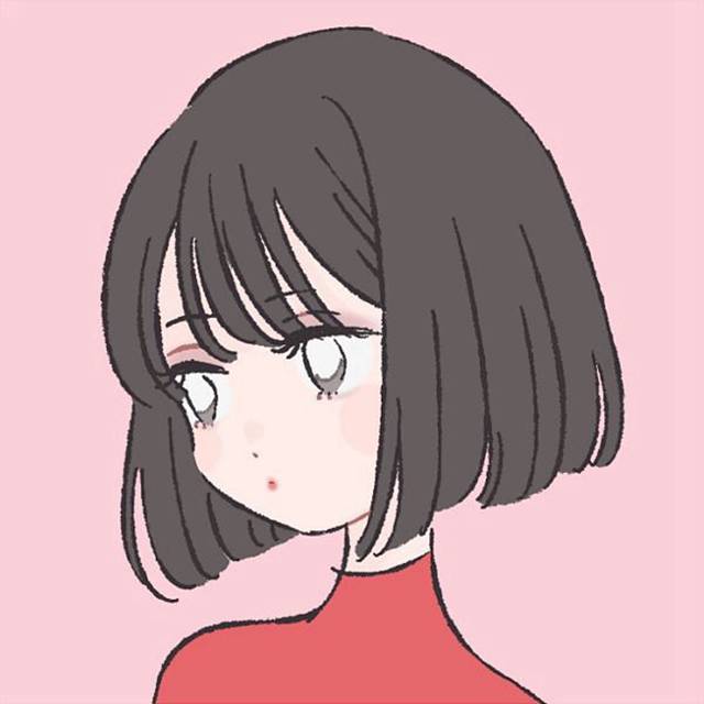 粉色系少女漫画头像