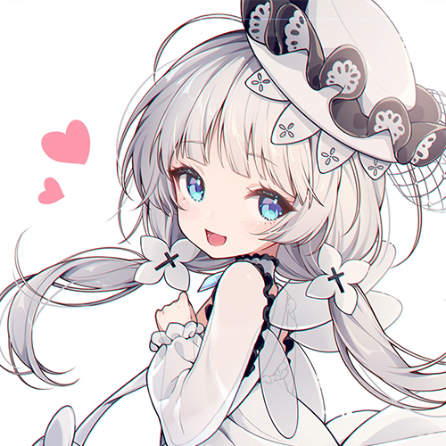 可爱的高清女孩插画头像
