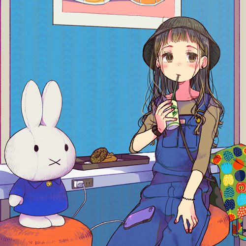 清纯风小女生插画头像推荐
