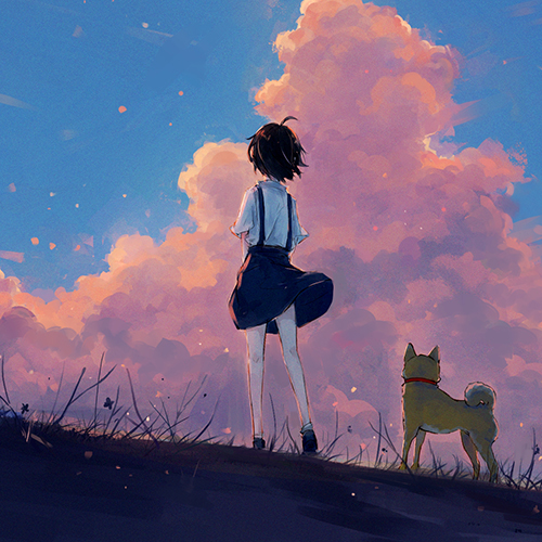 清纯风小女生插画头像推荐