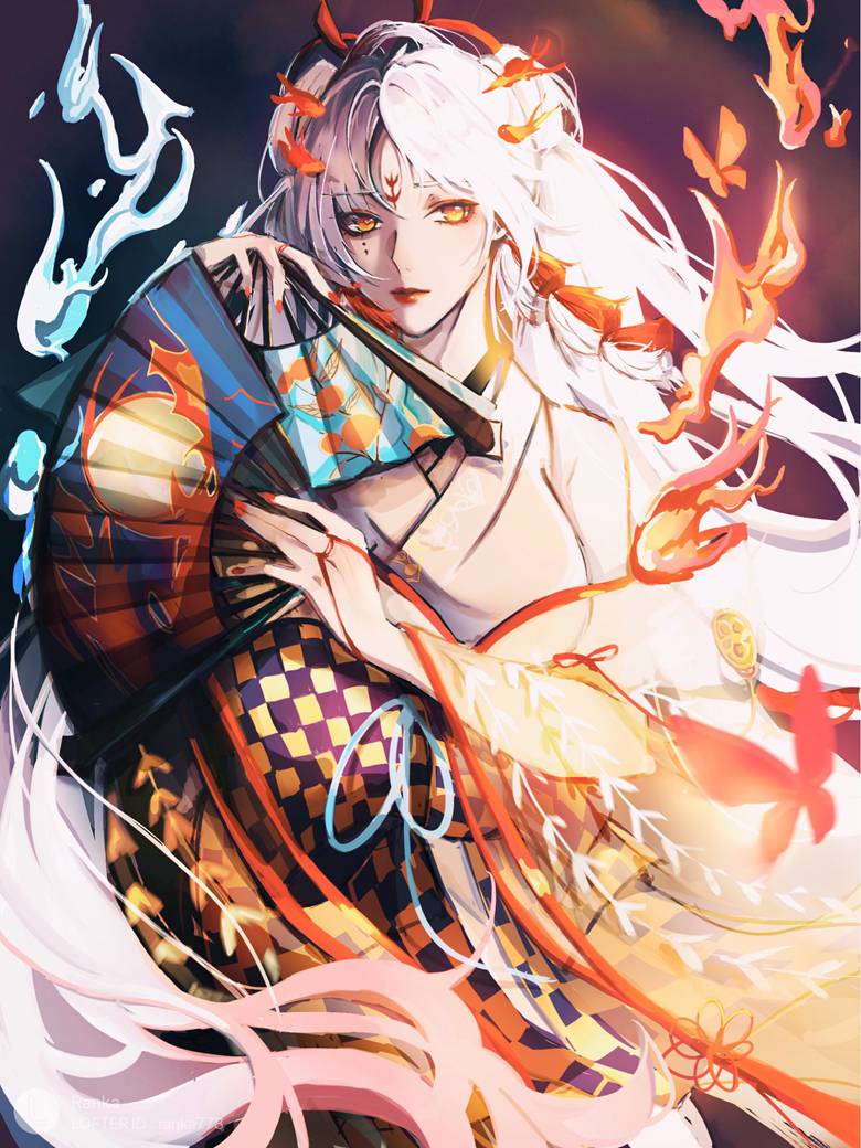 阴阳师不知火绝美插画壁纸