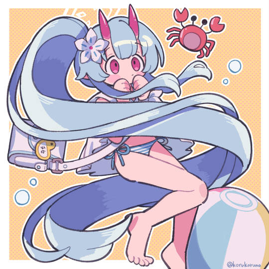 和乐千世, 蔚蓝档案, 泳装图片