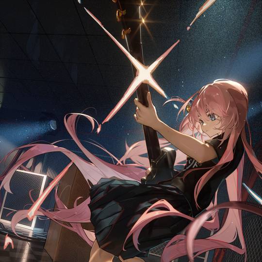 女孩子, ぼっち・ざ・ろっく!, 後藤ひとり, 猫背の虎, 孤独摇滚！10000收藏, ギター少女, 演奏, 音乐, あのバンド