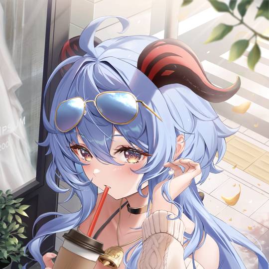 超甜美的甘雨头像图片