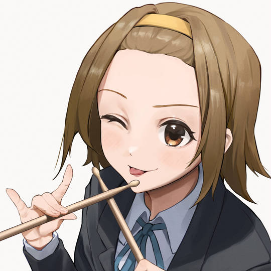 K-ON!, 田井中律, 轻音少女, K-On!, fanart, 女孩子, 插画, 二次创作