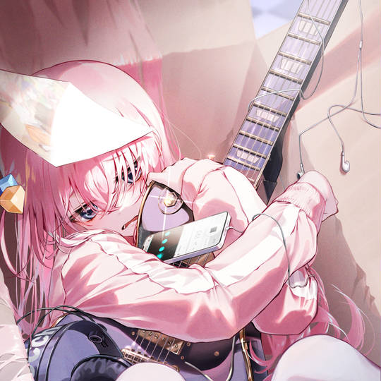 ぼっち・ざ・ろっく!, 後藤ひとり, 小波奇, 女孩子, 卧槽好厉害, 箱内女孩, ギター少女, Les Paul, Bocchi the Rock!, 孤独摇滚！10000收藏