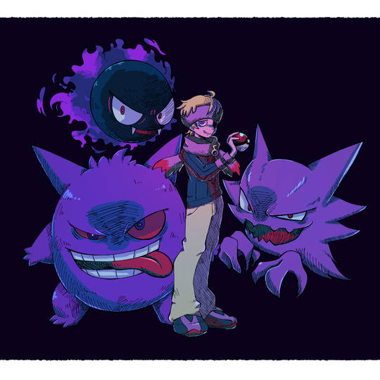 ghost, 耿鬼, Gastly, morty, 松叶图片