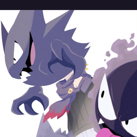 耿鬼, Gastly, 鬼斯通, morty, 松叶图片