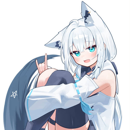 兽耳, Hololive, hololive, 虚拟主播, 白上吹雪图片