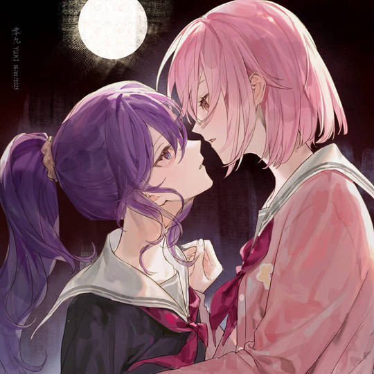 画画, 朝比奈真冬, 小女孩, 百合, 世界计划图片