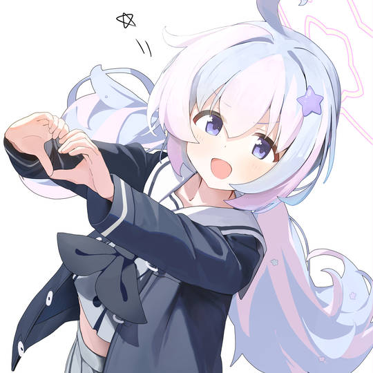 蔚蓝档案, BlueArchive, 双手比心, 宇泽玲纱图片