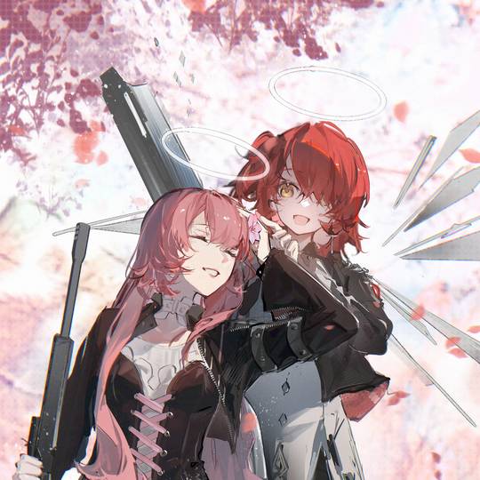 新约能天使, 小女孩, 明日方舟, 能天使, 姐妹图片