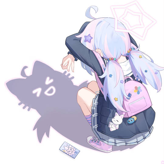 猫影摆拍, 小女孩, 宇泽玲纱, 蔚蓝档案, 可爱图片