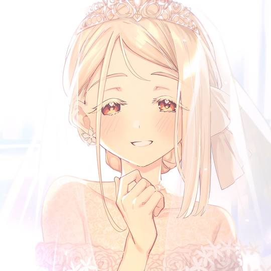 魔性, 筱泽广, 婚纱, 脸红, 金发图片
