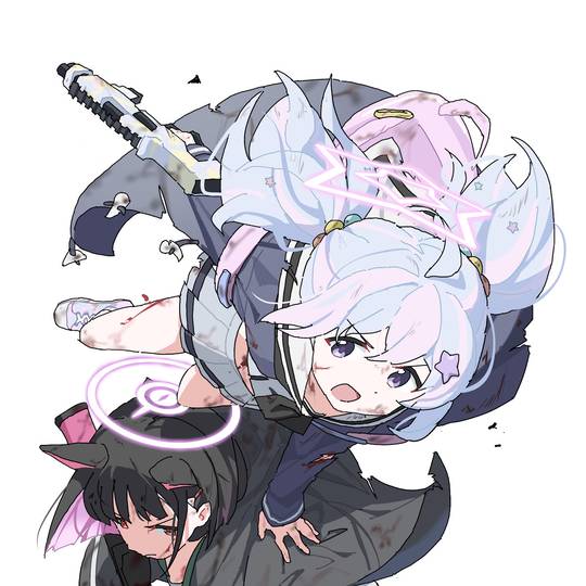 宇泽玲纱, 蔚蓝档案, 共斗, 伤, 杏山和纱图片