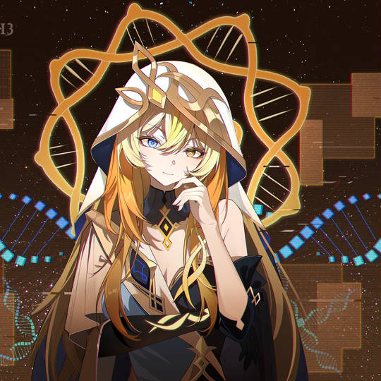 金发, 莱茵多特, 生之执政, 原神, 异色瞳图片