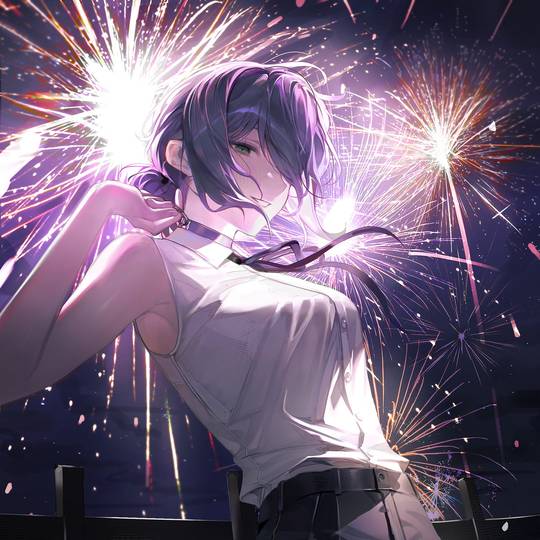 电锯人, Reze, 焰火, chainsawman, 小女孩图片