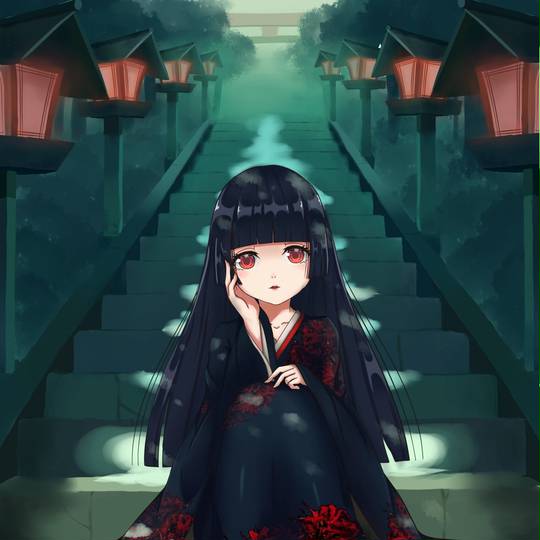 地狱少女, 能登麻美子, 日式袜子, 地狱少女, 阎魔爱图片