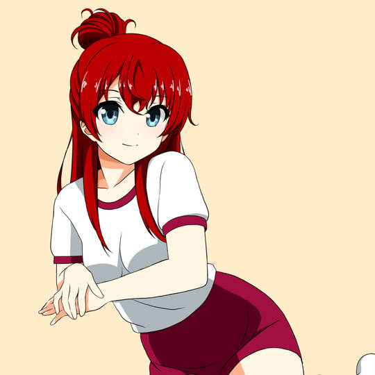 体操服, 赤スパッツ, 坂木静香, SHIROBAKO, スパッツ体操着图片